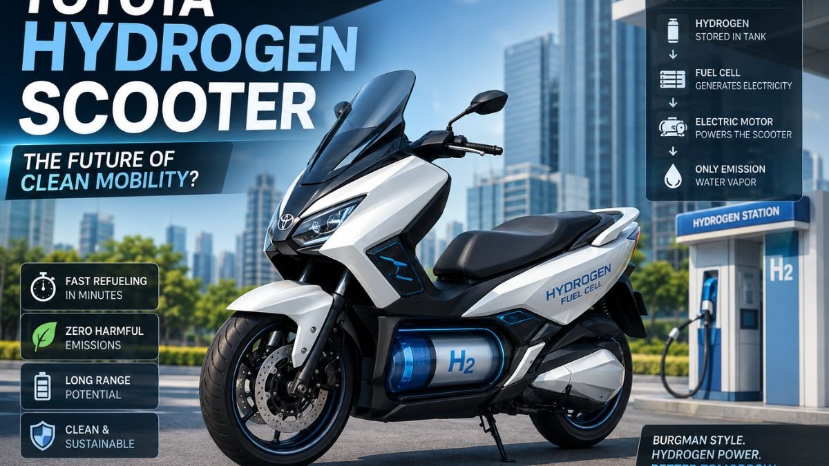 Toyota Hydrogen Powered Scooter Based On Suzuki Burgman Fuel Cell Technology Concept