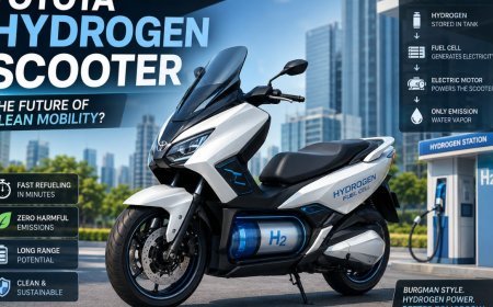 Toyota Hydrogen Powered Scooter Based On Suzuki Burgman Fuel Cell Technology Concept