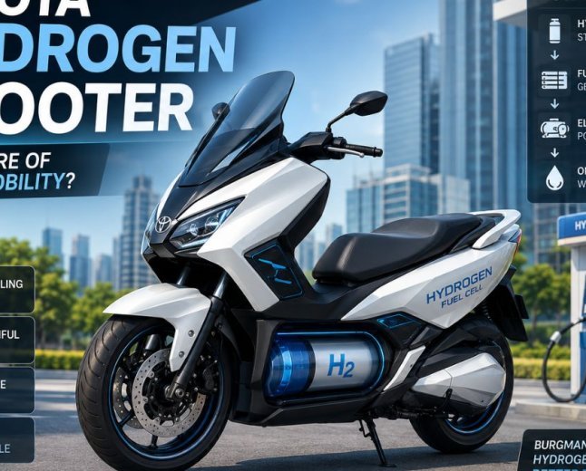 Toyota Hydrogen Powered Scooter Based On Suzuki Burgman Fuel Cell Technology Concept